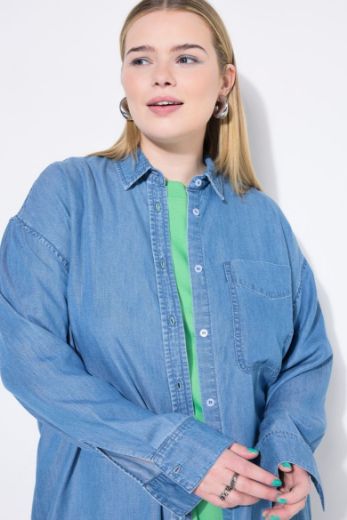 Plus size veliki brojevi Košulja dugih rukava šireg kroja za punije