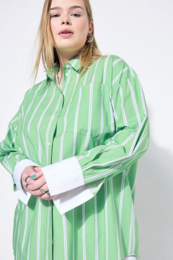 Plus size veliki brojevi Košulja dugih rukava šireg kroja za punije