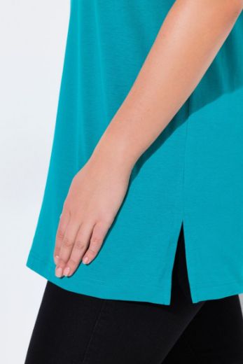 Plus size veliki brojevi Majica V izrez Basic top za punije