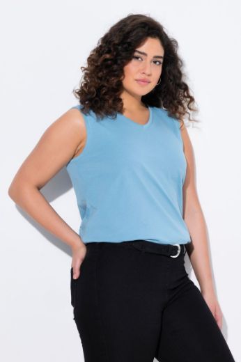Plus size veliki brojevi Majica V izrez Basic top za punije