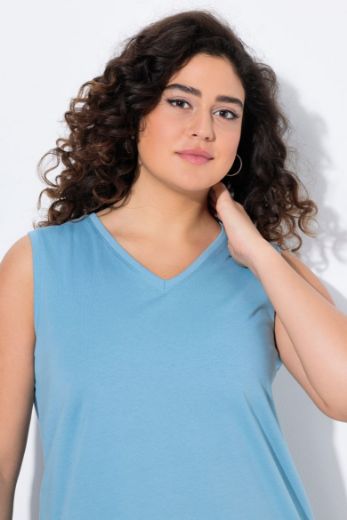 Plus size veliki brojevi Majica V izrez Basic top za punije