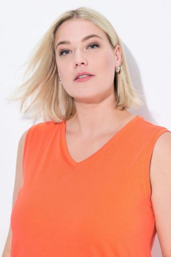 Plus size veliki brojevi Majica V izrez Basic top za punije