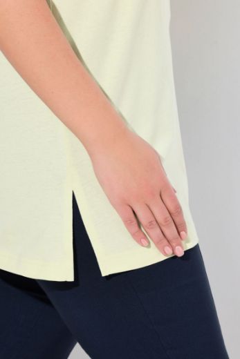 Plus size veliki brojevi Majica V izrez Basic top za punije