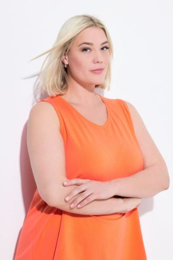 Plus size veliki brojevi Top V ovratnik A kroja za punije