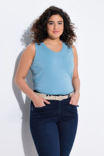 Plus size veliki brojevi Top V ovratnik A kroja za punije