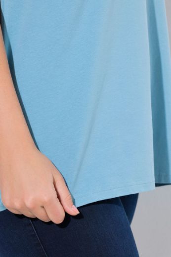 Plus size veliki brojevi Top V ovratnik A kroja za punije