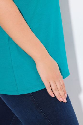 Plus size veliki brojevi Top V ovratnik A kroja za punije