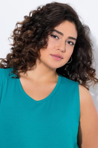 Plus size veliki brojevi Top V ovratnik A kroja za punije