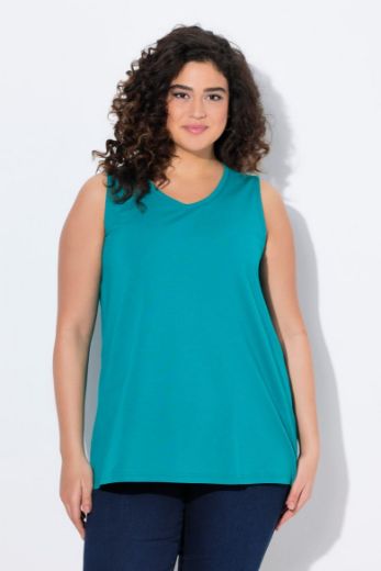 Plus size veliki brojevi Top V ovratnik A kroja za punije