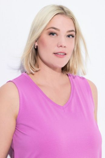 Plus size veliki brojevi Top V ovratnik A kroja za punije