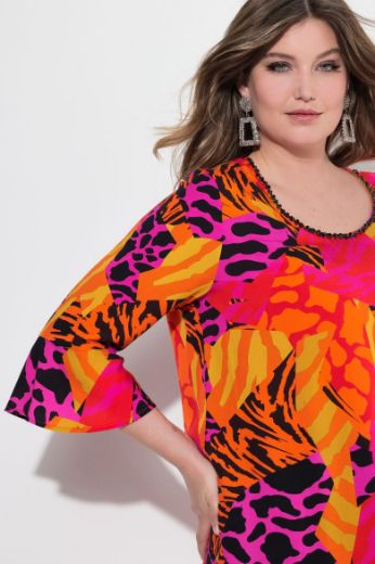 Plus size veliki brojevi Tunika s dodatkom ogrlice za punije
