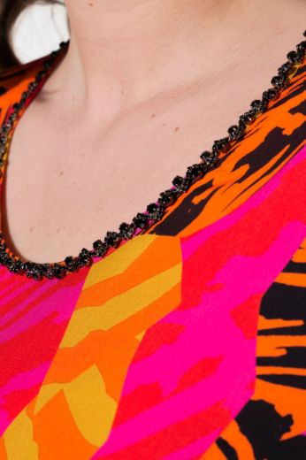 Plus size veliki brojevi Tunika s dodatkom ogrlice za punije