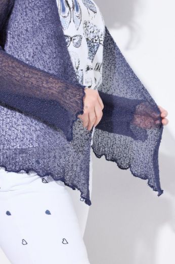 Plus size veliki brojevi Jakna od perforirane tkanine za punije