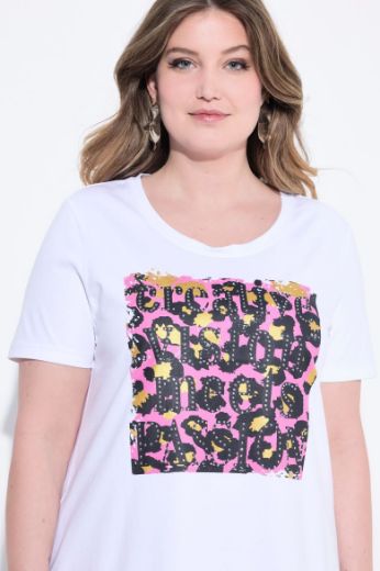 Plus size veliki brojevi Majica kratkih rukava okruglog ovratnika za punije
