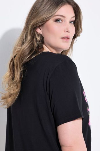 Plus size veliki brojevi Majica kratkih rukava okruglog ovratnika za punije