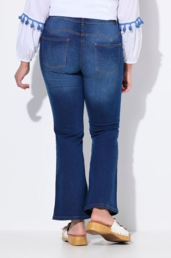 Plus size veliki brojevi Traperice s trapez nogavicama za punije
