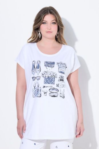 Plus size veliki brojevi Majica kratkih rukava okruglog ovratnika za punije