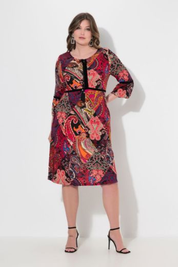 Plus size veliki brojevi Haljina 3/4 rukava za punije