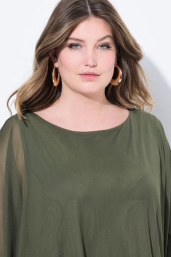 Plus size veliki brojevi Bluza polu rukava šireg kroja za punije