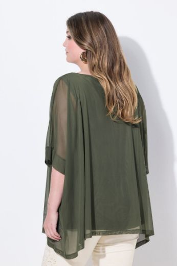 Plus size veliki brojevi Bluza polu rukava šireg kroja za punije