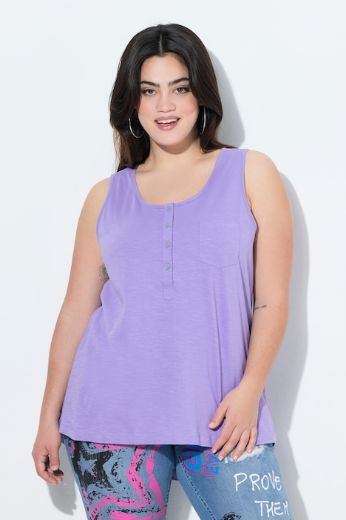 Plus size veliki brojevi Majica bez rukava okruglog ovratnika za punije