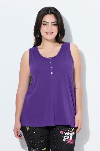 Plus size veliki brojevi Majica bez rukava okruglog ovratnika za punije