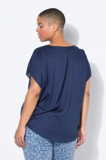 Plus size veliki brojevi Bluza kratkih rukava V ovratnika za punije