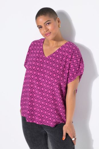 Plus size veliki brojevi Bluza kratkih rukava V ovratnika za punije