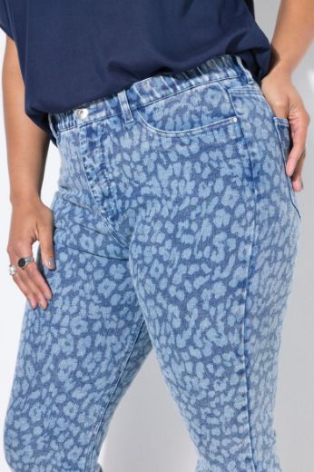 Plus size veliki brojevi Traperice povišenog struka za punije