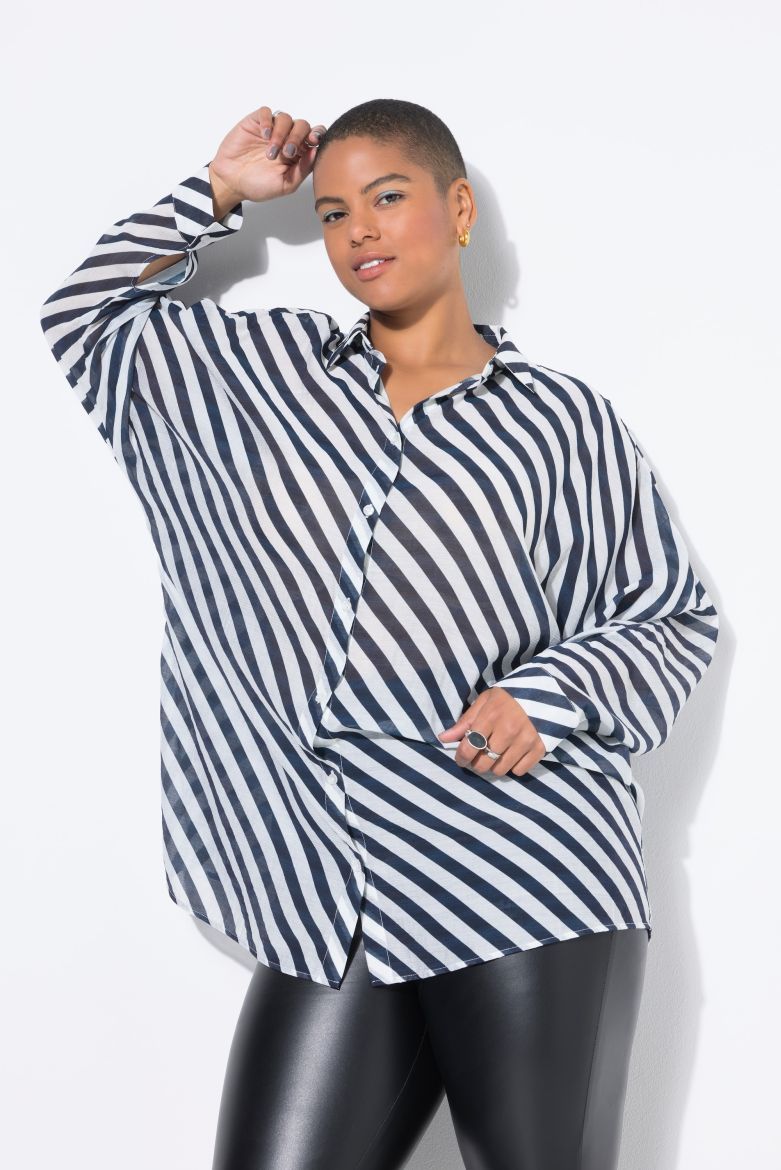Plus size veliki brojevi Košulja dugih rukava šireg kroja za punije