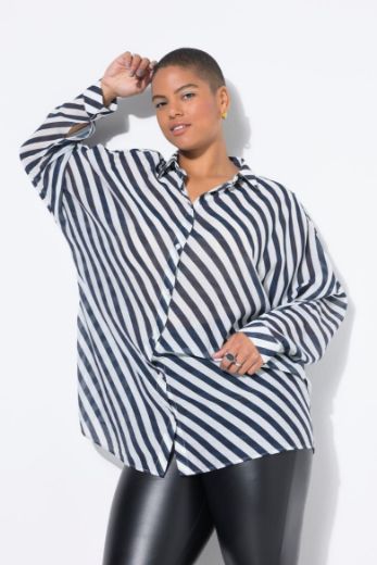Plus size veliki brojevi Košulja dugih rukava šireg kroja za punije