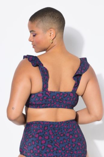 Plus size veliki brojevi Kupaći kostim gornji dio s leopard uzorkom za punije