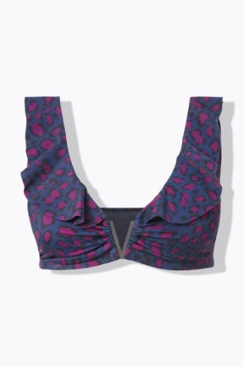 Plus size veliki brojevi Kupaći kostim gornji dio s leopard uzorkom za punije