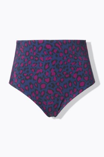 Plus size veliki brojevi Kupaći kostim donji dio visokog struka s leopard uzorkom za punije