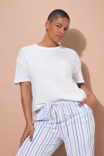 Plus size veliki brojevi Majica kratkih rukava okruglog ovratnika za punije