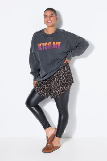 Plus size veliki brojevi Suknja slojevita s leopard uzorkom za punije