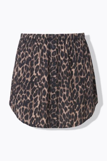Plus size veliki brojevi Suknja slojevita s leopard uzorkom za punije