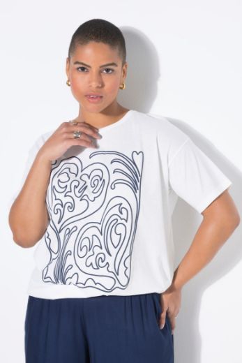 Plus size veliki brojevi Majica kratkih rukava okruglog ovratnika za punije