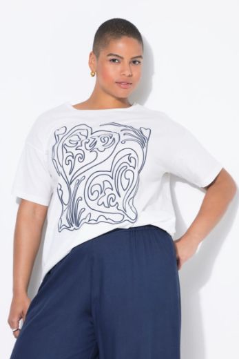 Plus size veliki brojevi Majica kratkih rukava okruglog ovratnika za punije