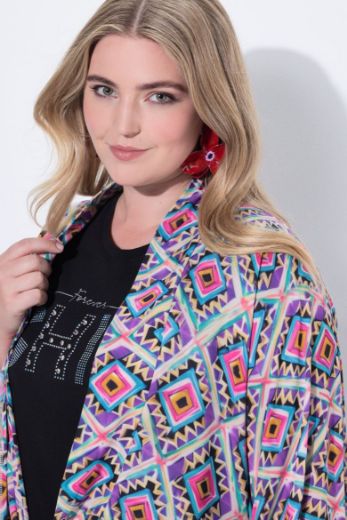 Plus size veliki brojevi Bluza bolero na vezanje s prednje strane za punije