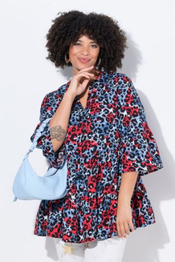 Plus size veliki brojevi Bluza 3/4 rukava A kroja za punije