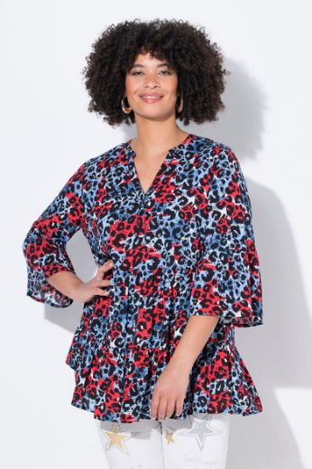 Plus size veliki brojevi Bluza 3/4 rukava A kroja za punije