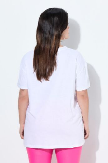 Plus size veliki brojevi Majica kratkih rukava šireg kroja za punije