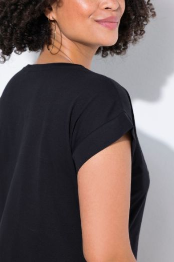 Plus size veliki brojevi Haljina kratkih rukava A kroja za punije