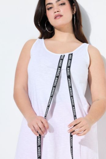 Plus size veliki brojevi Majica bez rukava dužeg A kroja za punije