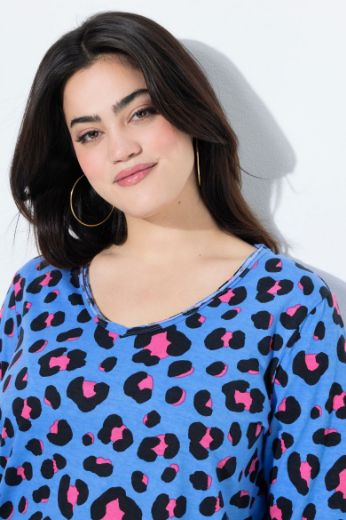 Plus size veliki brojevi Majica 3/4 rukava A kroja za punije