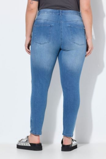 Plus size veliki brojevi Traperice uskih nogavica za punije