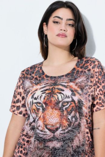 Plus size veliki brojevi Majica kratkih rukava s motivom lava za punije
