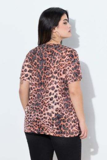 Plus size veliki brojevi Majica kratkih rukava s motivom lava za punije