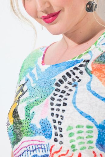 Plus size veliki brojevi Majica kratkih rukava za punije